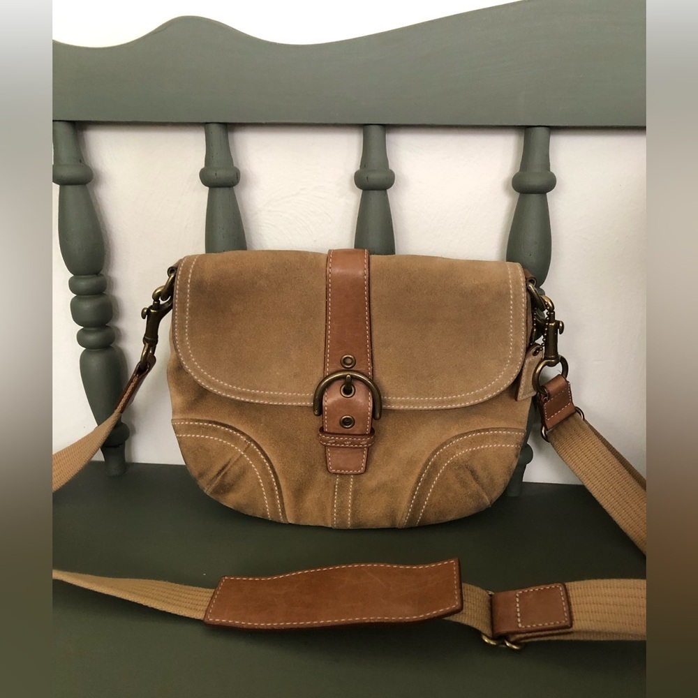 Coach | Vtg Suede Leather Purse